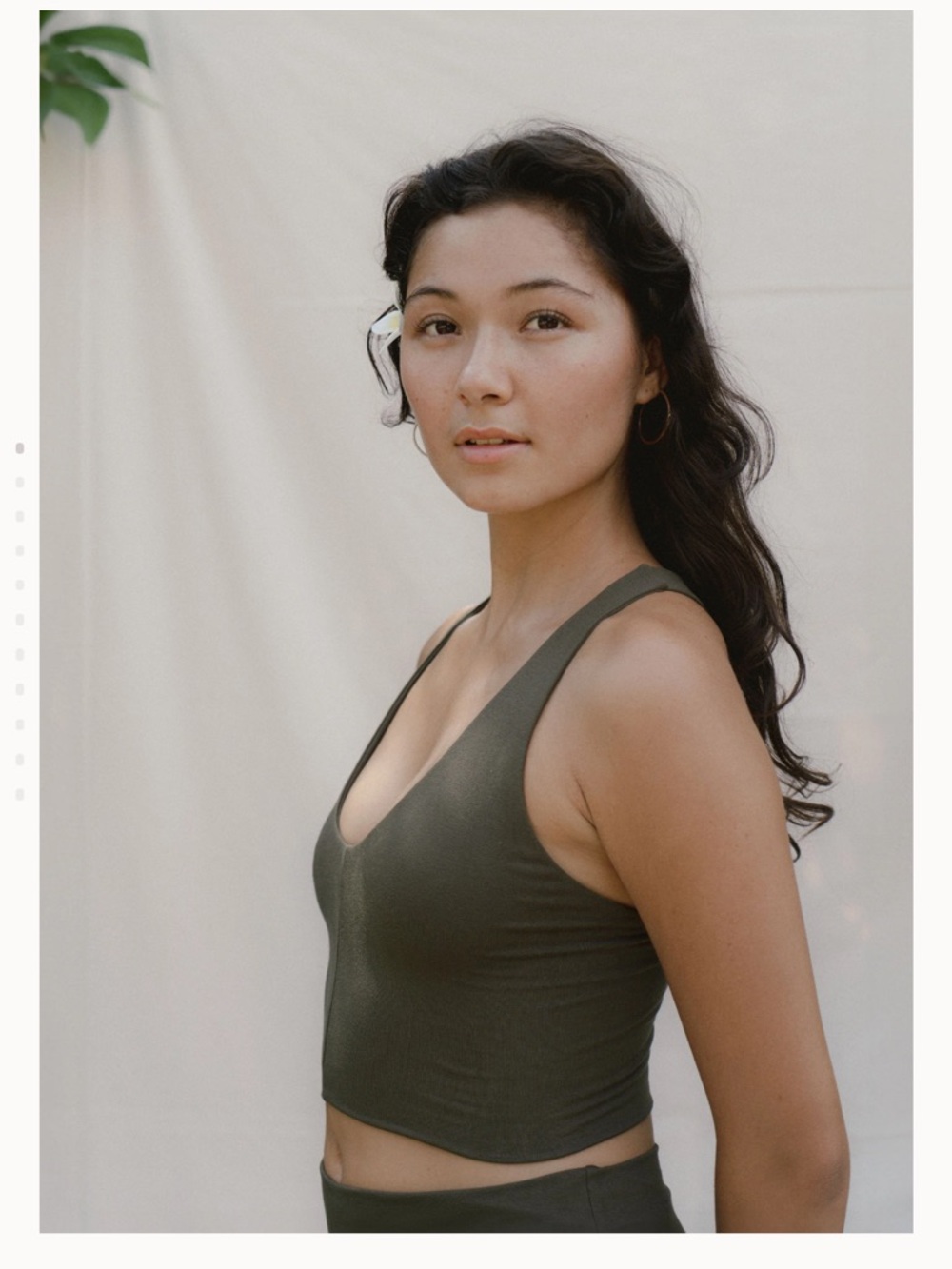 Indigo Luna Agni Cross Top in Forest